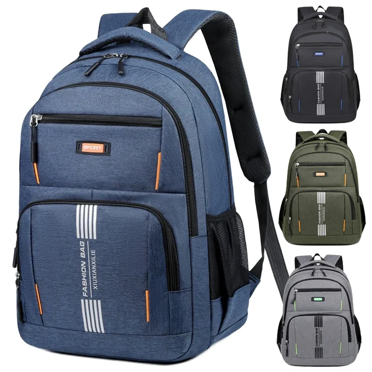Sac à dos scolaire Oxford imperméable – USB, antivol, motif cartoon – Unisexe 20-39L