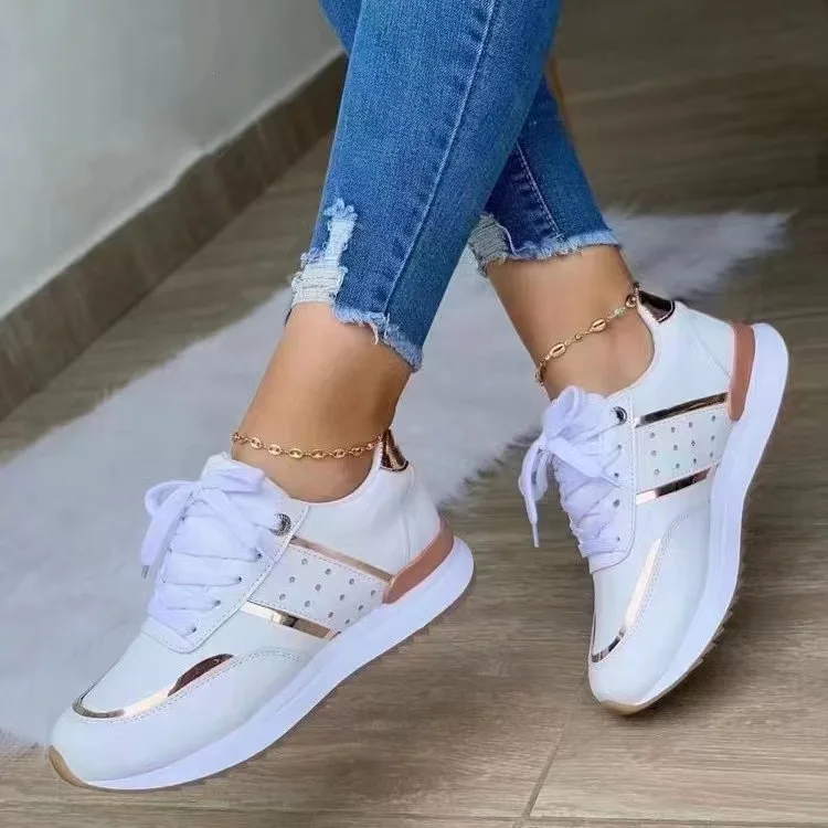 Chaussures de sport femme semelle épaisse – Style coloré respirant & antidérapant