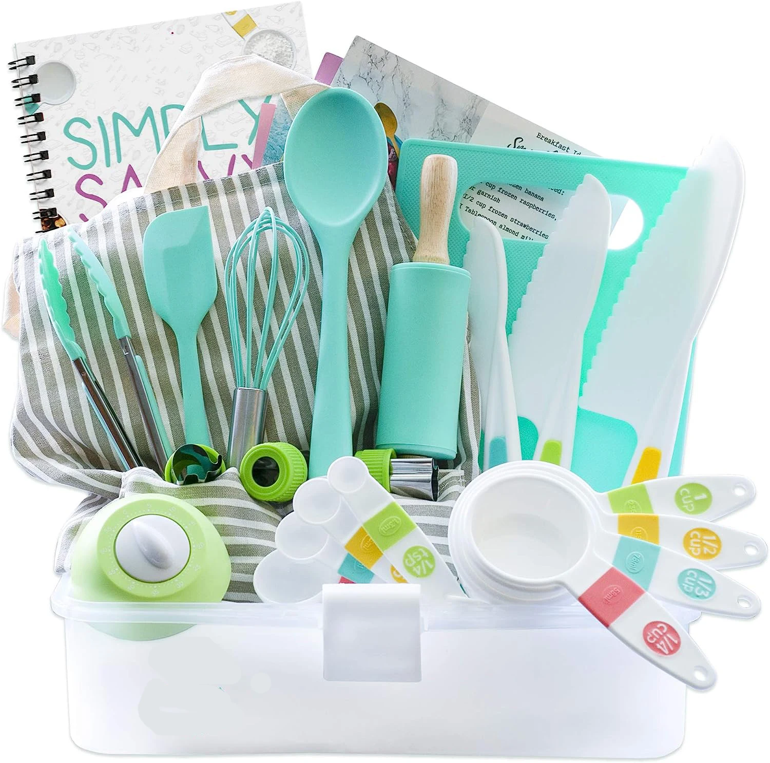 Set Ustensiles de Cuisine Jouet pour Enfants 2-4 Ans – Sans BPA, Écologique