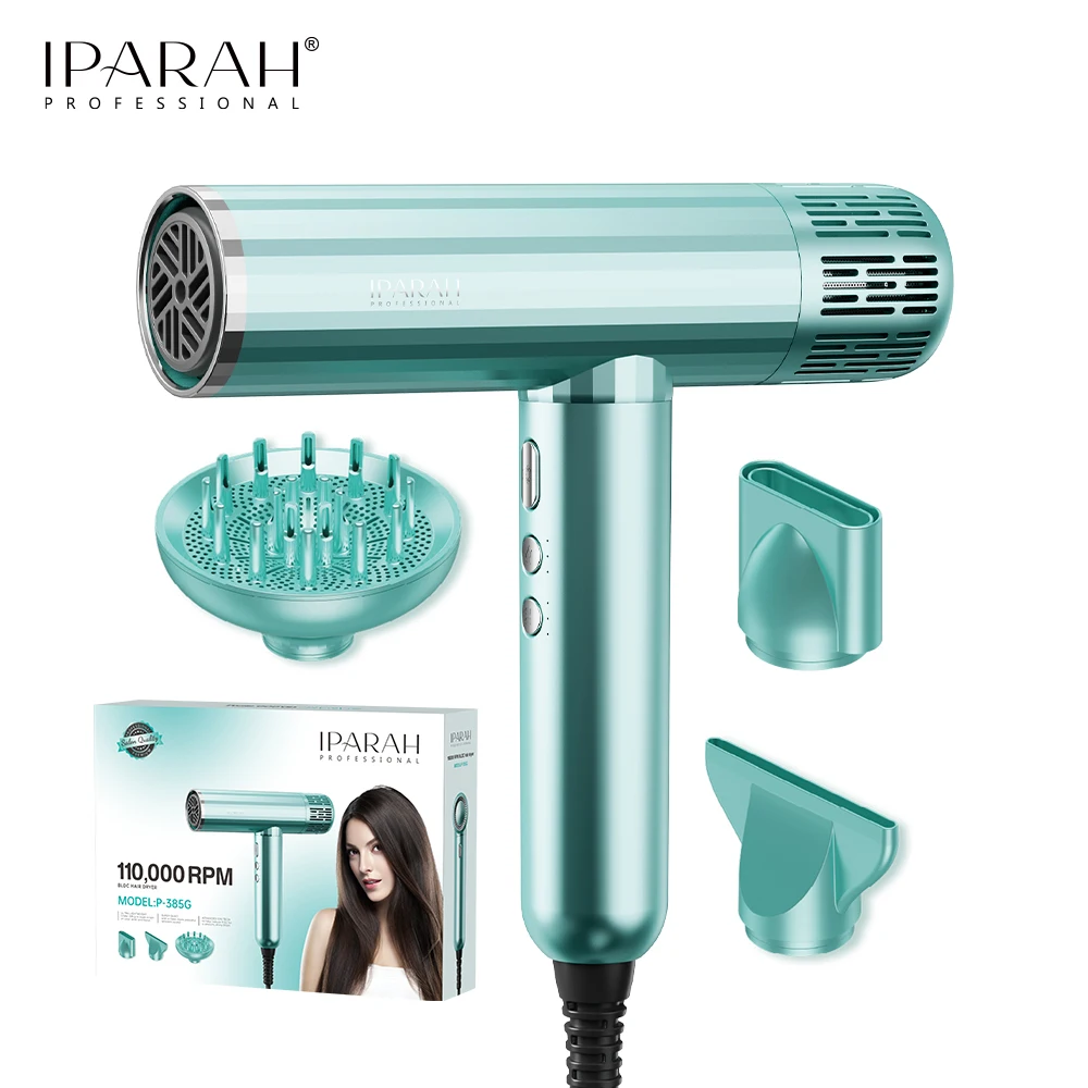 IPARAH P-385 Sèche-cheveux Professionnel BLDC 110 000 tr/min Ionique 1700W Salon & Maison