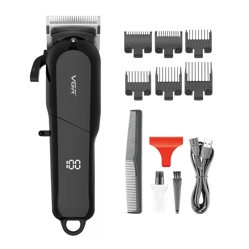 Tondeuse Professionnelle Sans Fil VGR V-118 – Autonomie 200 min, Rechargeable USB