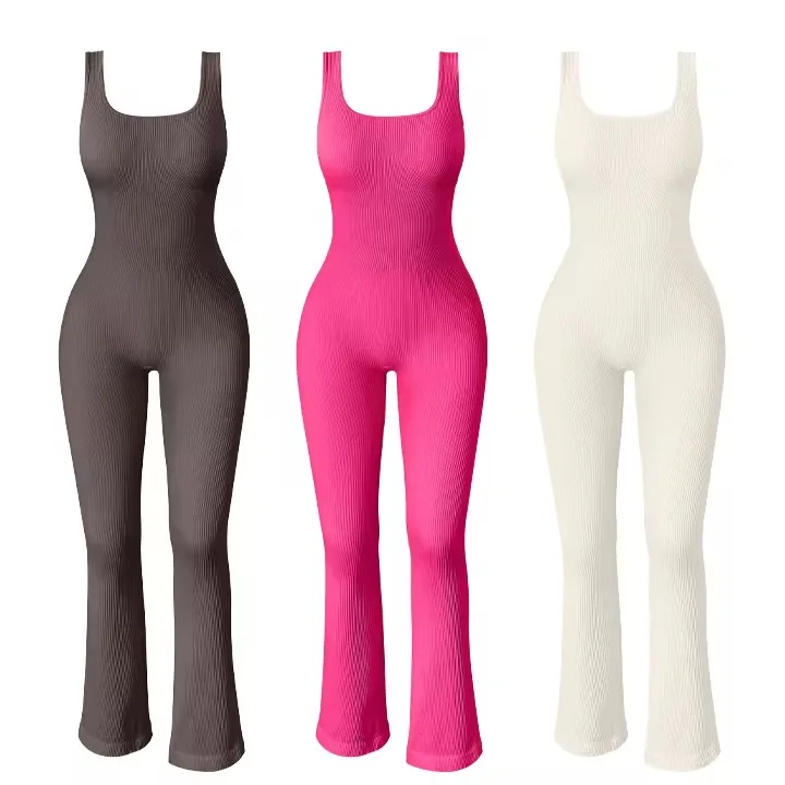 Combinaison Yoga Sans Couture Femme – Tenue Sport Gainante & Respirante