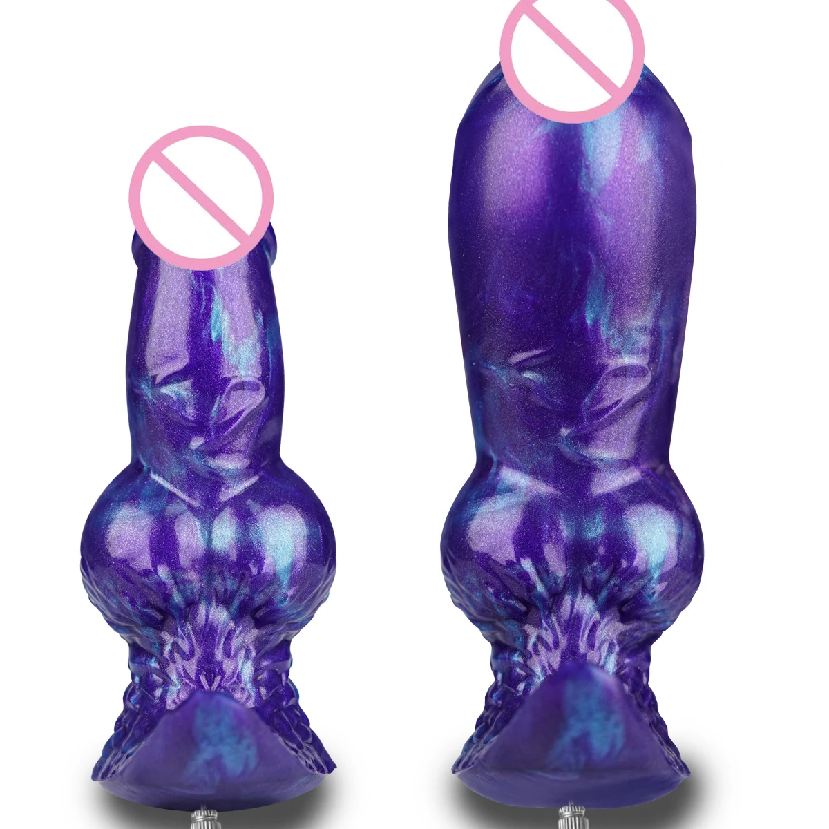 Gode anal en silicone pour hommes gays, grand godemichet anal gonflable et portable avec base en T sûre, design de monstre fantastique