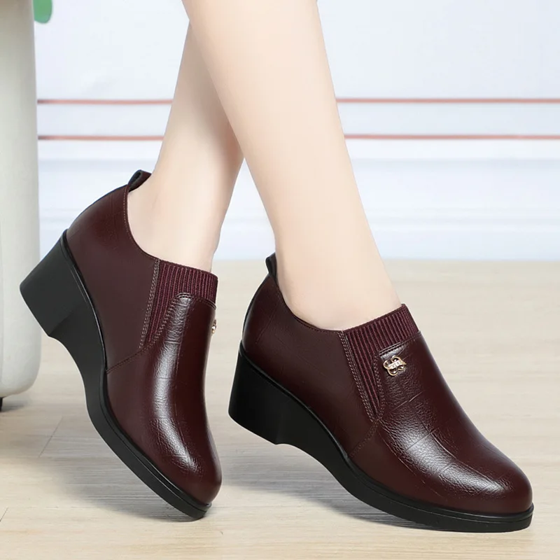 Chaussures compensées femme semelle plateforme | Antidérapantes, imperméables & légères