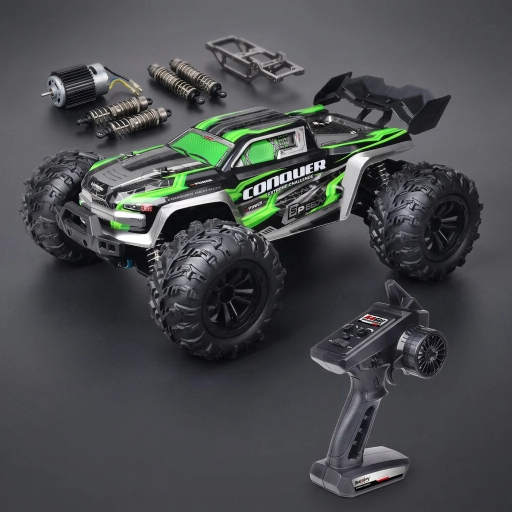 Voiture RC AiJH Tout-Terrain 1:16 – 38 km/h, Drift, Buggy Radiocommandé 4 Canaux