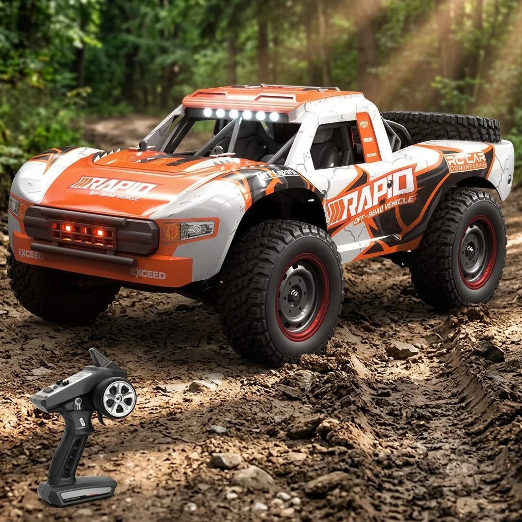 Voiture RC AiJH 70KM/H Drift Brushless 4x4 Tout-Terrain 1:14 LED 2.4G - Prêt à l'emploi
