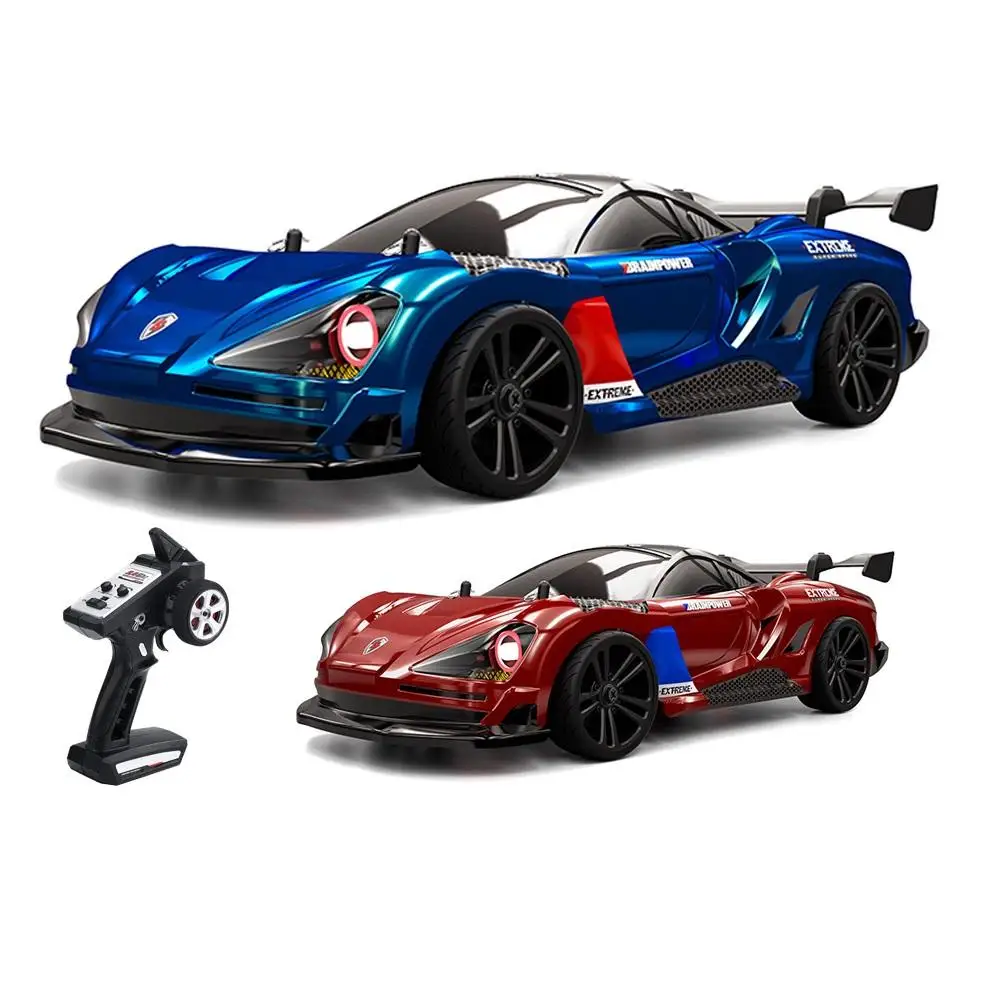 Voiture RC Drift 4WD 35 km/h avec Phares LED – Télécommande 80m Échelle 1:14