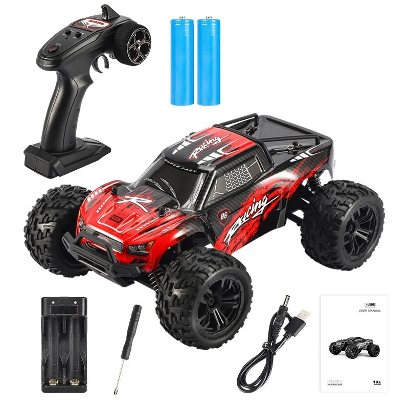 Voiture RC Tout-Terrain 4WD 1/16 – 36 Km/H, Télécommande 2.4G, Drift & Off-Road