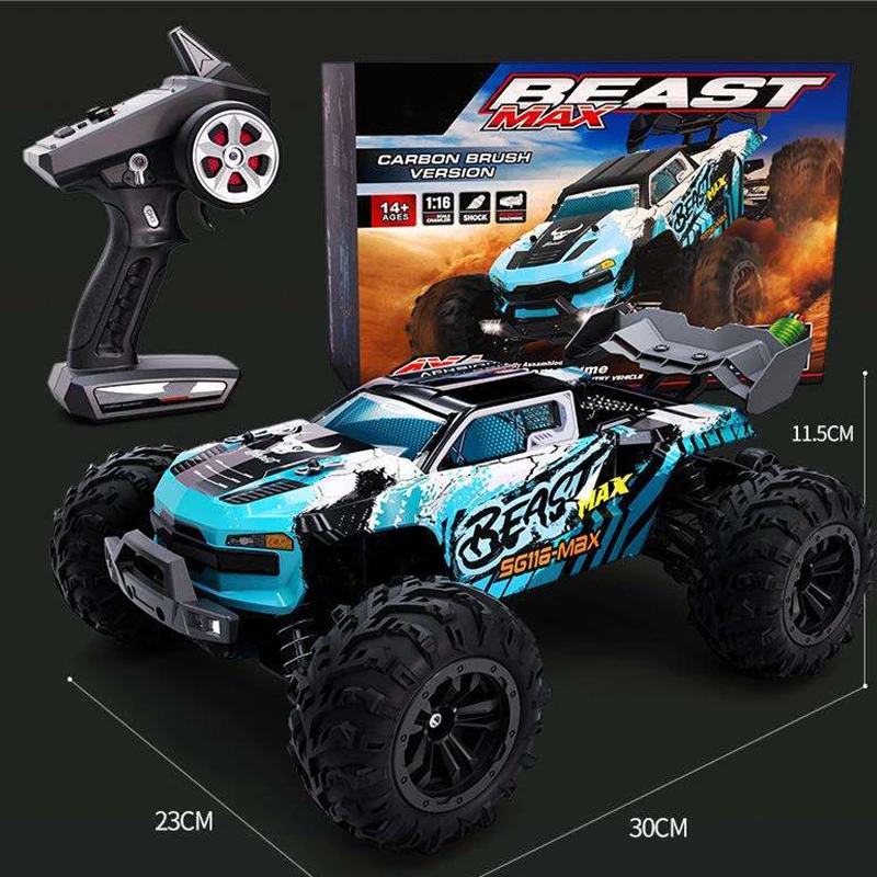 Voiture RC AiJH 1:16 Tout-Terrain 4x4 Étanche 40km/h – Camion Télécommandé Haute Vitesse 2.4GHz
