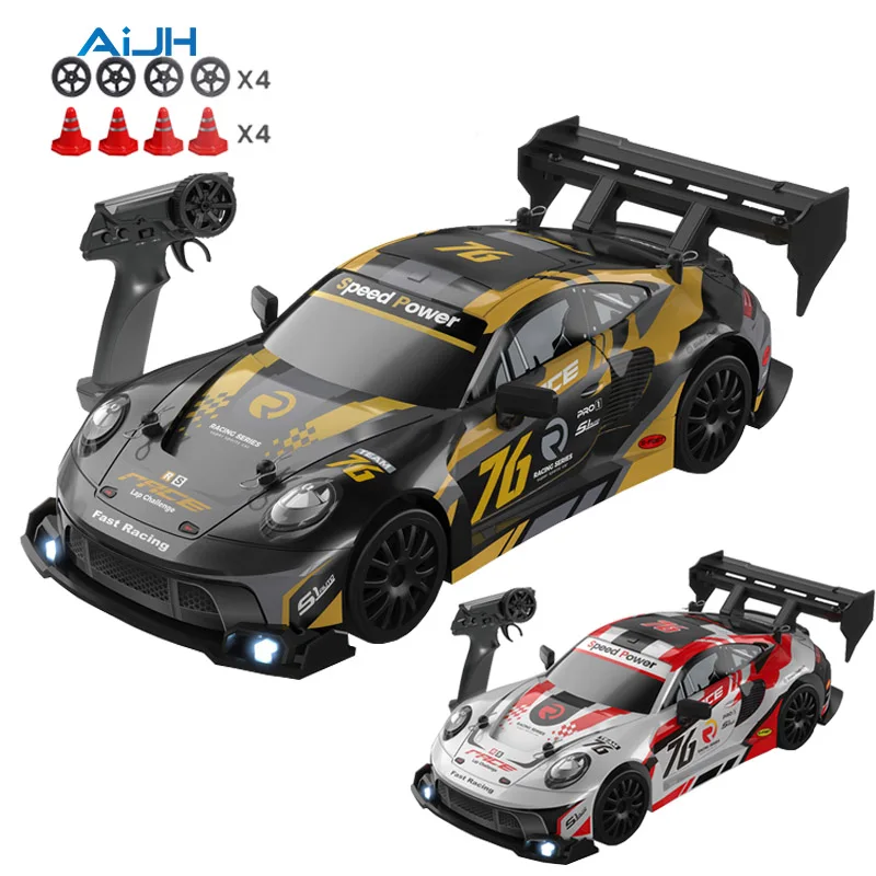 Voiture RC Drift AiJH 1:24 – Lumières LED, 4 Canaux, Prêt à Rouler