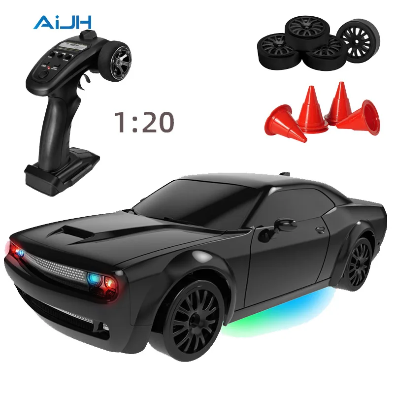 Voiture RC Drift 1:20 avec Lumières LED – 20 km/h, Télécommande 30m