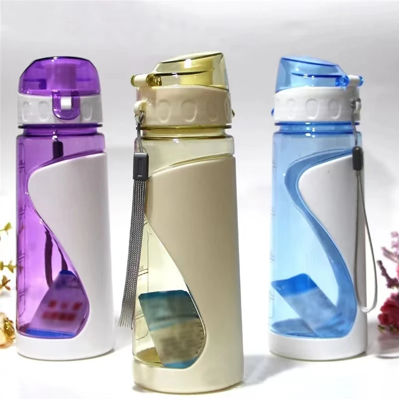 Gourde Sport 700ml Enfants & Adultes – Plastique PP+PC Alimentaire avec Paille & Sangle