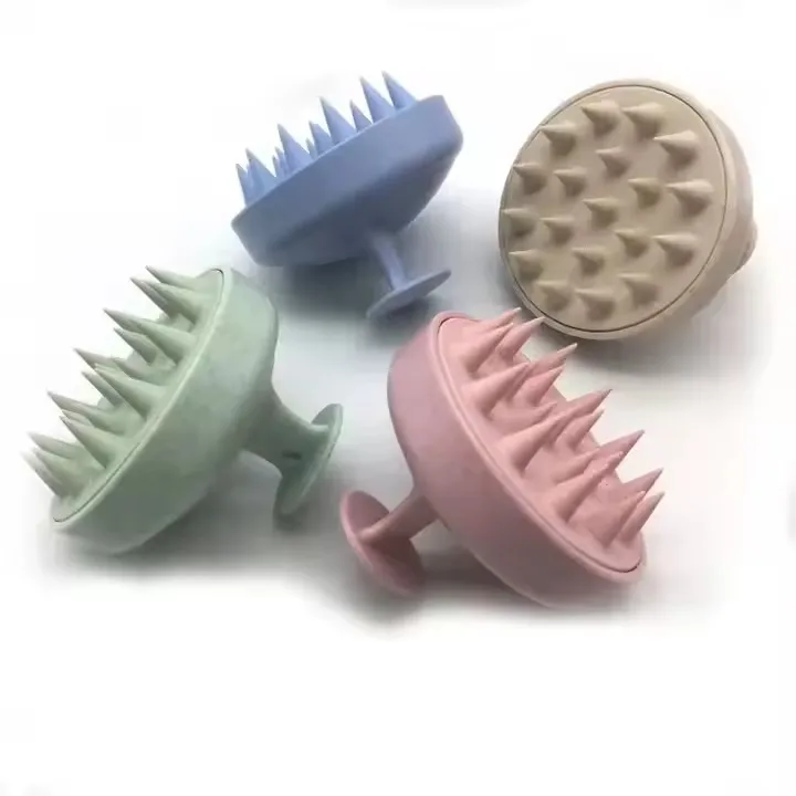 Brosse Silicone Massage Cuir Chevelu & Nettoyage Douche – Peigne Écoresponsable