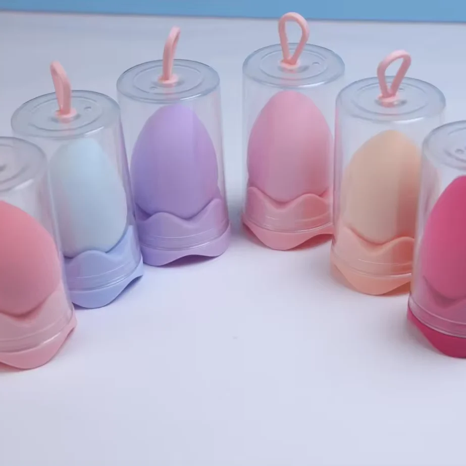 Éponge Maquillage en Forme d'Œuf – Teint Parfait & Lavable | Colorée