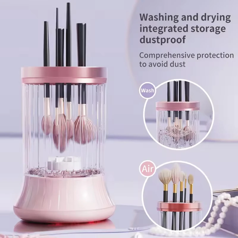 Nettoyeur Électrique de Pinceaux de Maquillage Rechargeable USB 7000 tr/min