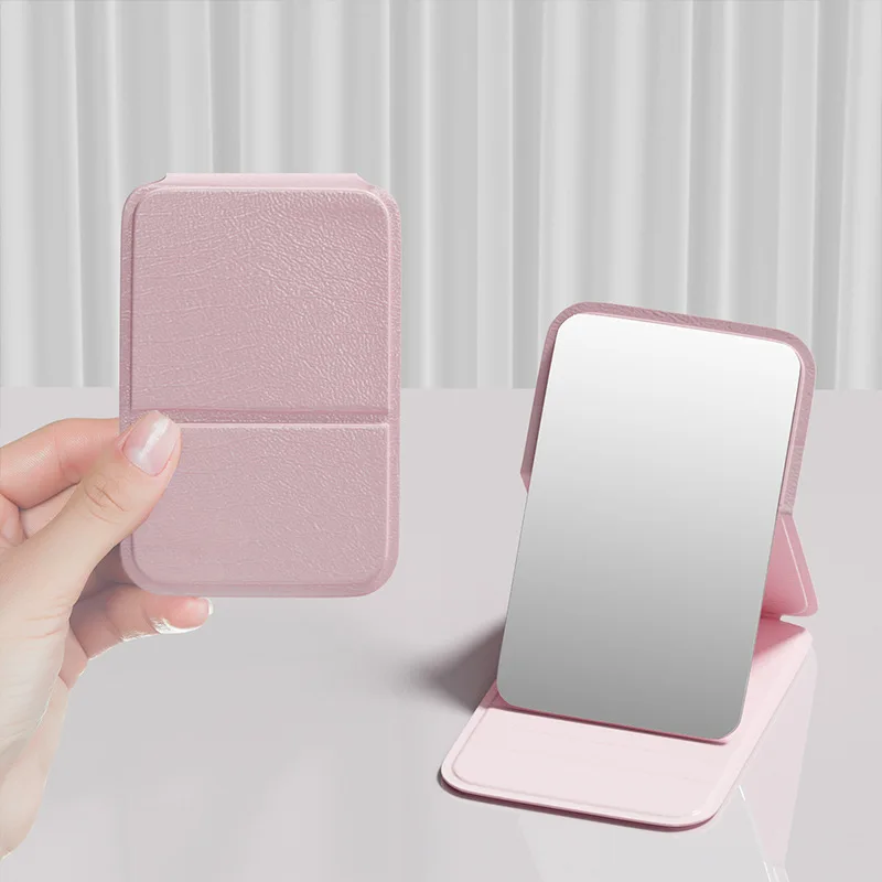 Miroir de poche pliable personnalisable – Compact & Élégant pour le maquillage en déplacement