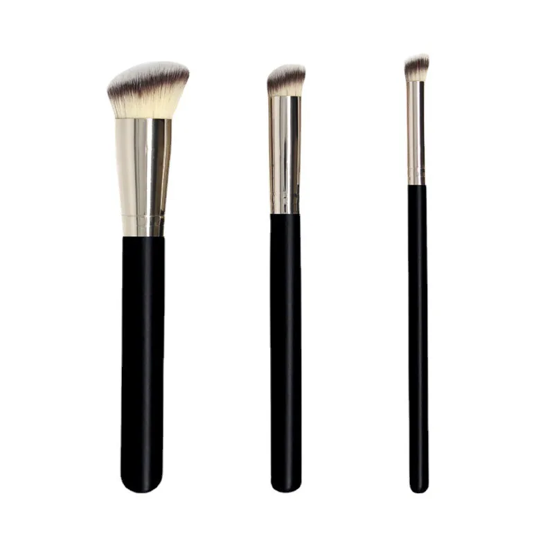 Set de Pinceaux Maquillage Professionnels Poils Synthétiques Manche Bois – Marque Privée