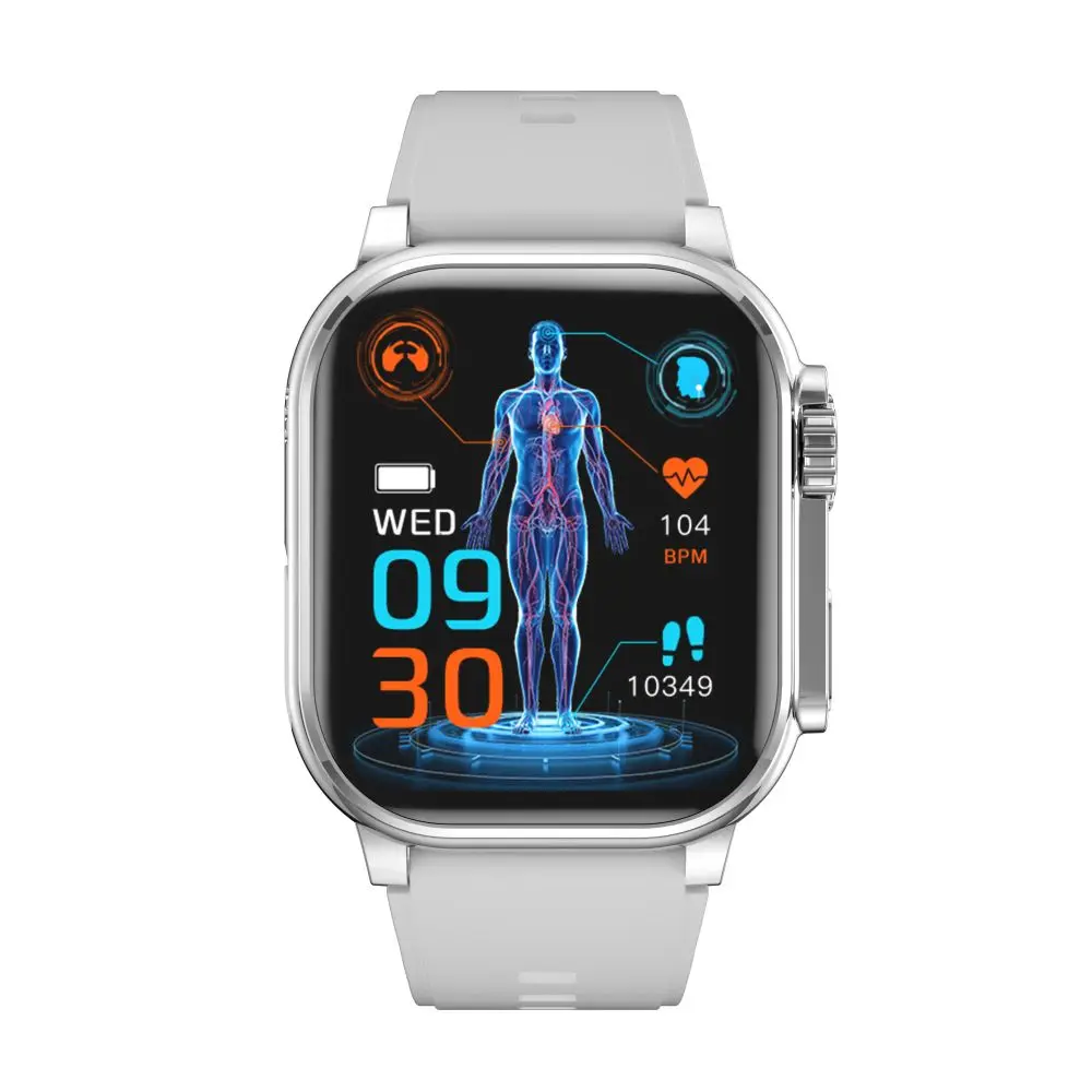 Montre Connectée Robuste IP67 – Massage, Fréquence Cardiaque & SpO2 – Écran TFT 2.09"