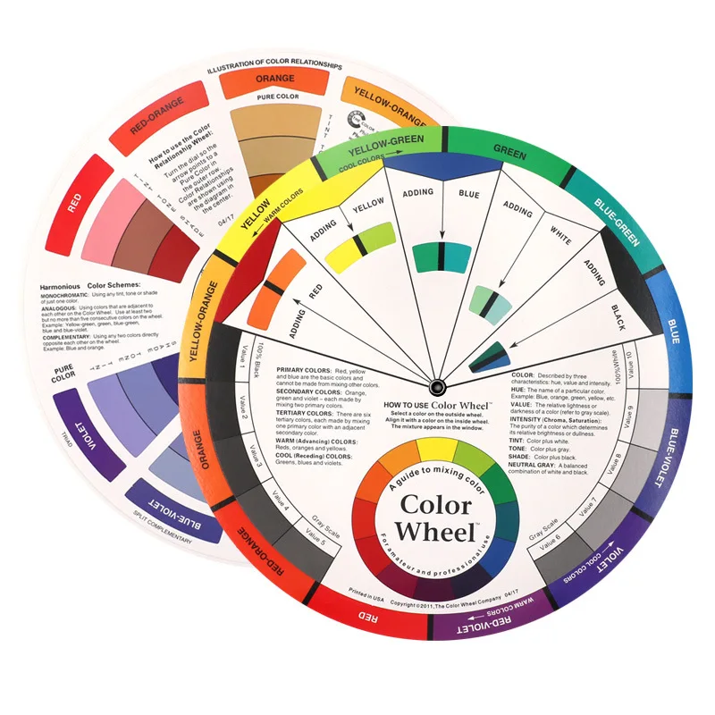 Roue des Couleurs XinyiArt 14cm – Guide de Mélange pour Artistes