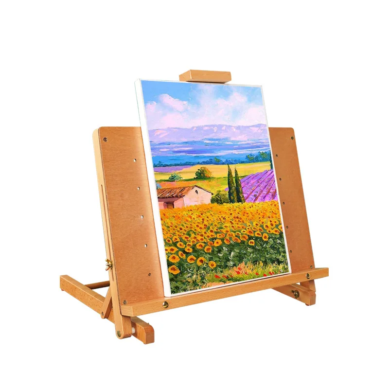 Chevalet de table en bois de hêtre massif XinyiArt – Réglable, 48x37x60cm, certifié EN71