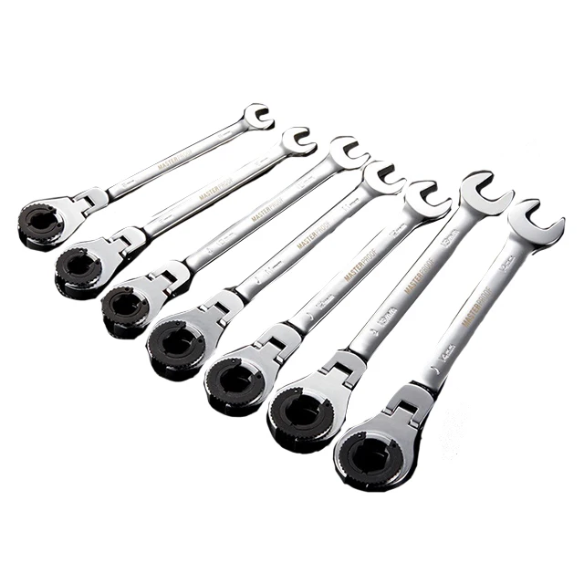 Clé à Cliquet Tube 2-en-1 Fleur de Prunier MAISIDE – 8 à 19mm, 72 dents