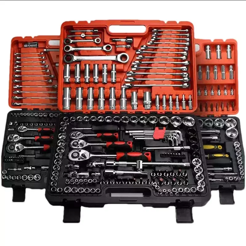 Kit Clé à Cliquet Multifonction 9 Douilles | Acier Chrome-Vanadium | Auto & Industrie
