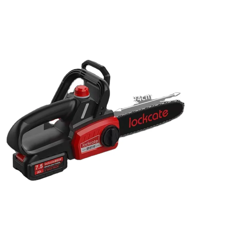 DEKO Scie à Chaîne Électrique Sans Fil 21V 1000W – Lame 24cm, Batterie Lithium Rechargeable
