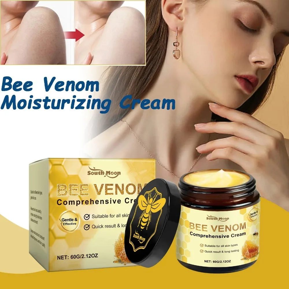 Crème au Venin d'Abeille & Miel – Hydratante, Raffermissante & Éclaircissante – Visage & Corps 60g