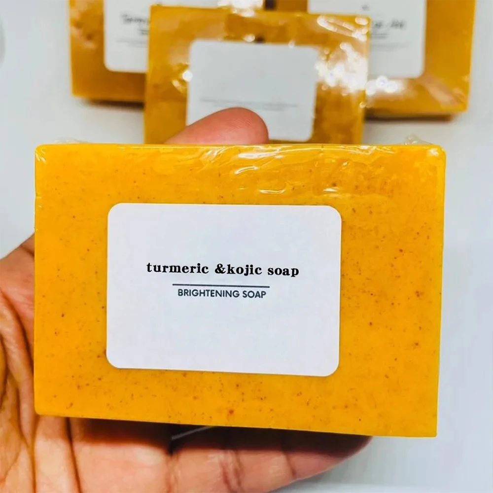Savon Éclaircissant Curcuma & Acide Kojique – Anti-Taches, Teint Unifié, Peau Lumineuse