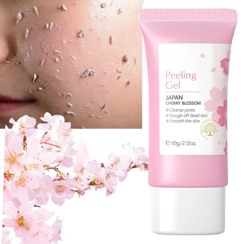 Gel Exfoliant Visage Sakura 60g – Nettoyant Purifiant Hydratant & Éclat