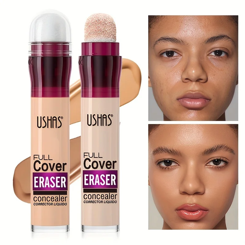 Correcteur à Tête Éponge – Cache Cernes, Taches & Imperfections – Fond de Teint Hydratant Longue Durée