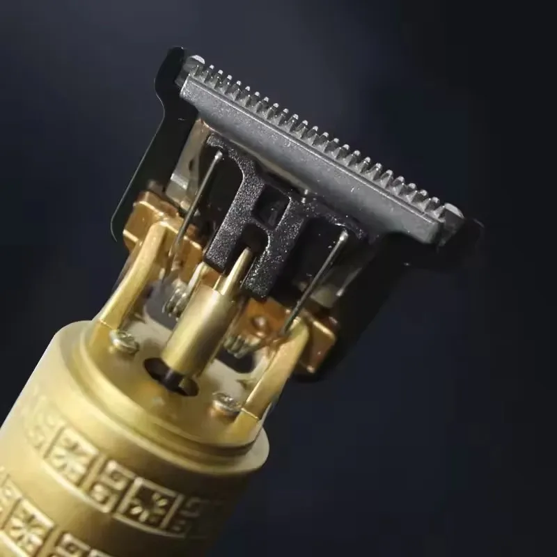 Tondeuse Électrique Sans Fil T9 Vintage – Rechargeable USB, Étanche IPX6, Lame Inox