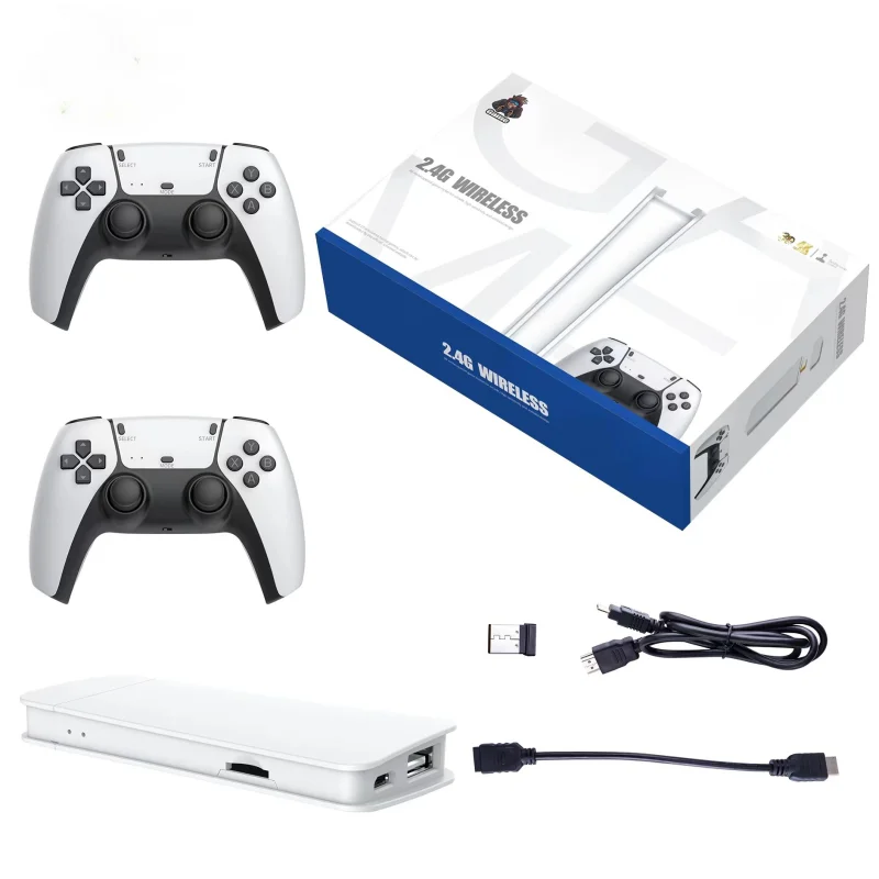 Console de Jeu M15 Rétro 4K – 20 000 Jeux Intégrés, Manettes Sans Fil 2.4G