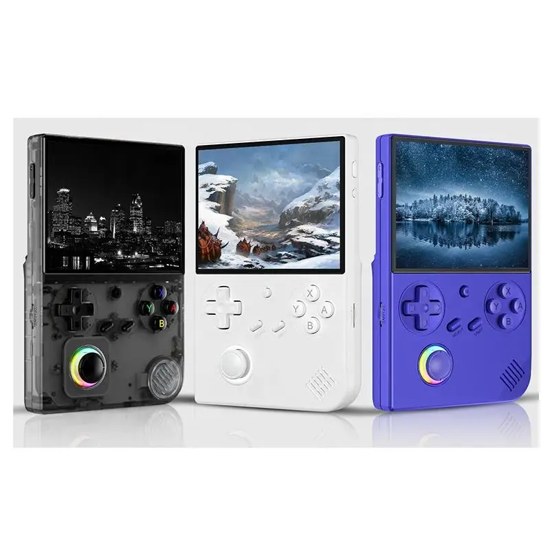 Console de Jeu Portable RG40XX V – Écran 4 Pouces, Linux, Wi-Fi & Anneau LED RGB