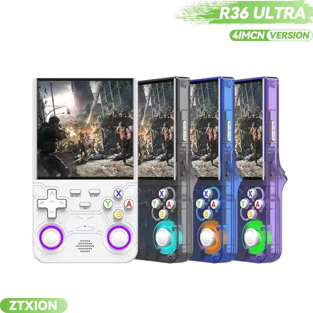 Console de Jeu Portable R36 Ultra 4 Pouces IPS 64GB Linux – Rétro Gaming