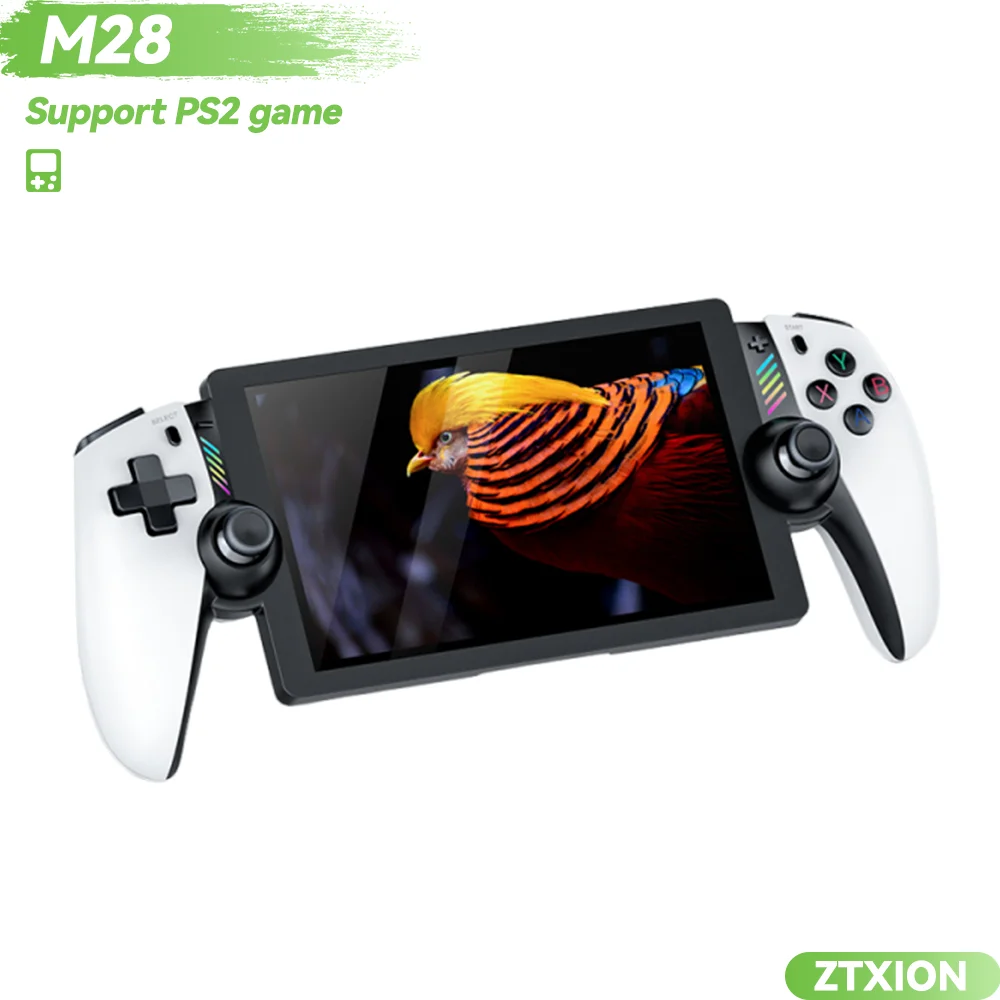 Console de Jeu Portable M28 – Écran HD 7.1", 15000 Jeux Intégrés, Batterie 5000mAh