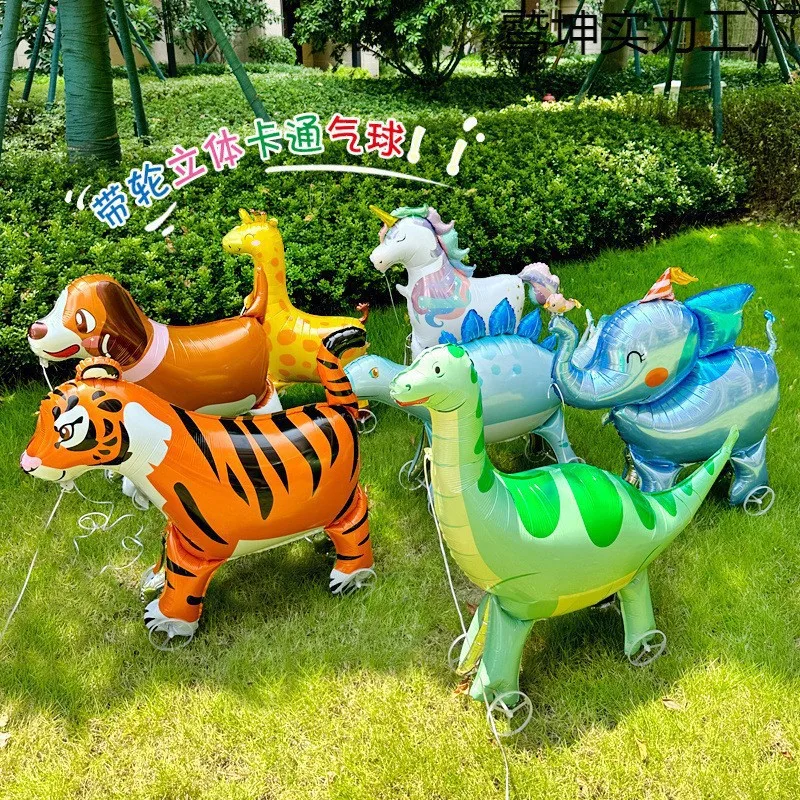 Ballon Gonflable Animal sur Roulettes – Décoration Fête Enfant