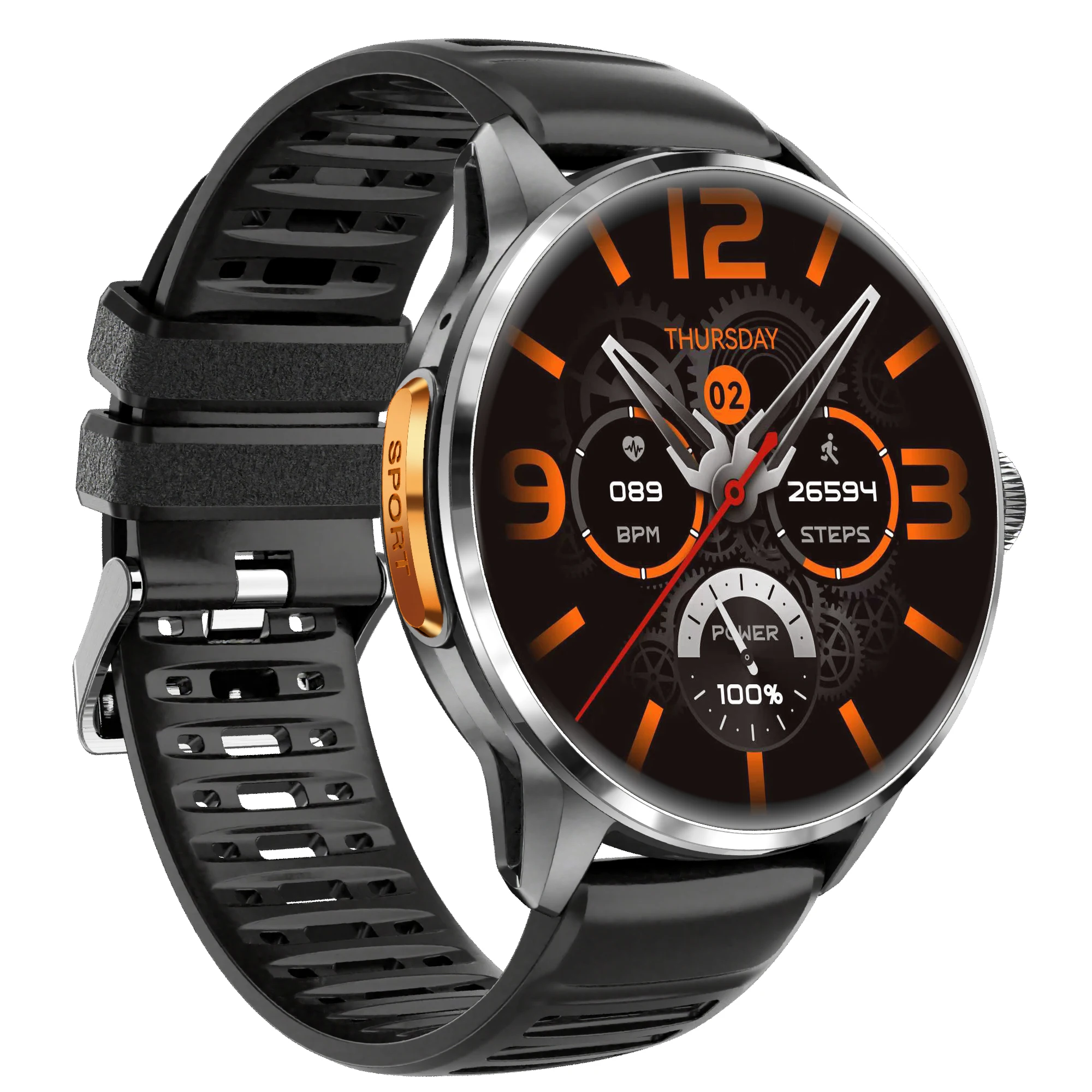 Montre Connectée H100 5G Android 3+32Go – AMOLED 1.6" GPS NFC SIM Étanche IP68