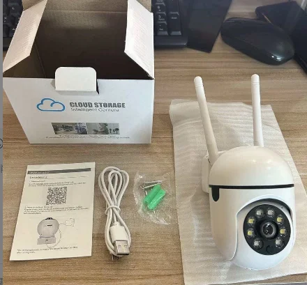 Caméra WiFi PTZ 1080P avec Vision Nocturne – Surveillance Intérieure 360°