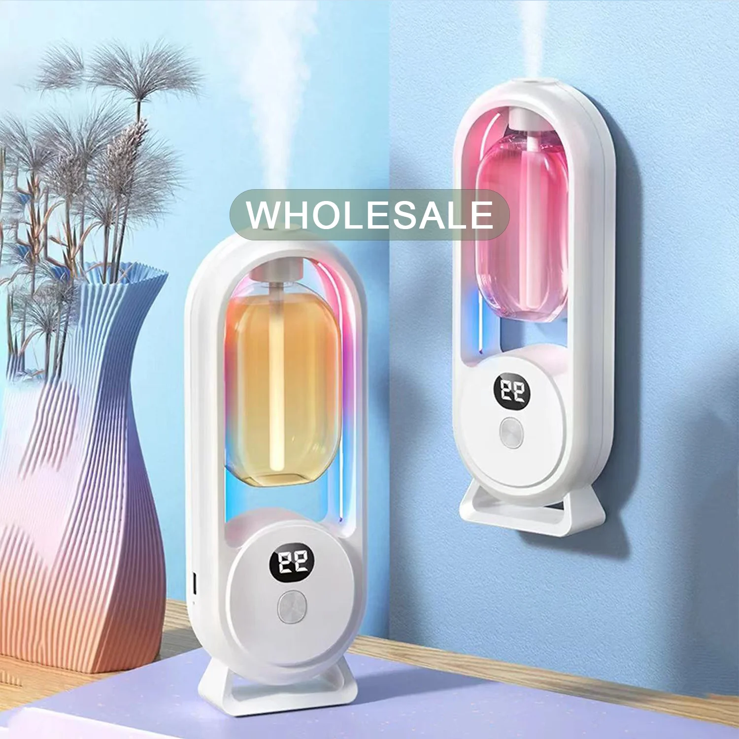 Diffuseur d'Arômes Ultrasonique 7 LED – Humidificateur Rechargeable USB