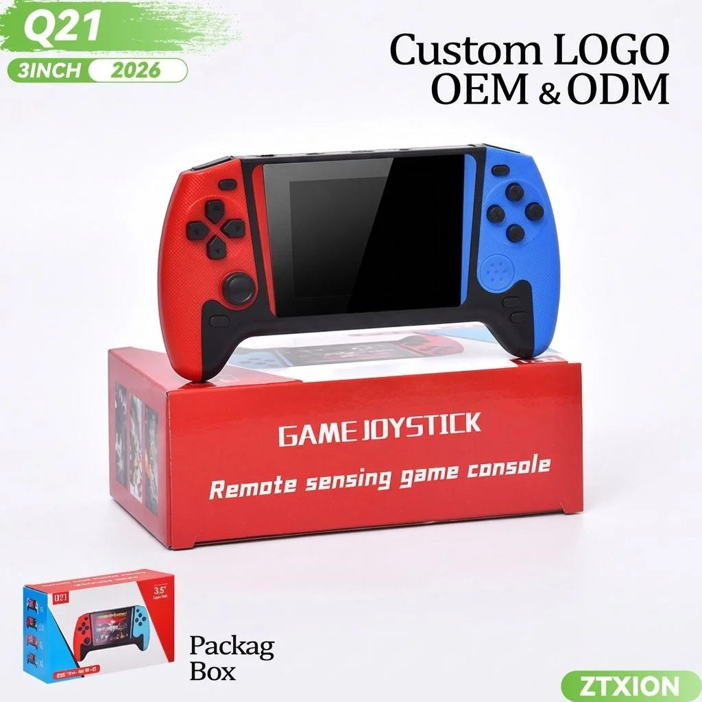Console de Jeux Portable Rétro Q21 – 500 Jeux Intégrés, Écran 3,5 Pouces