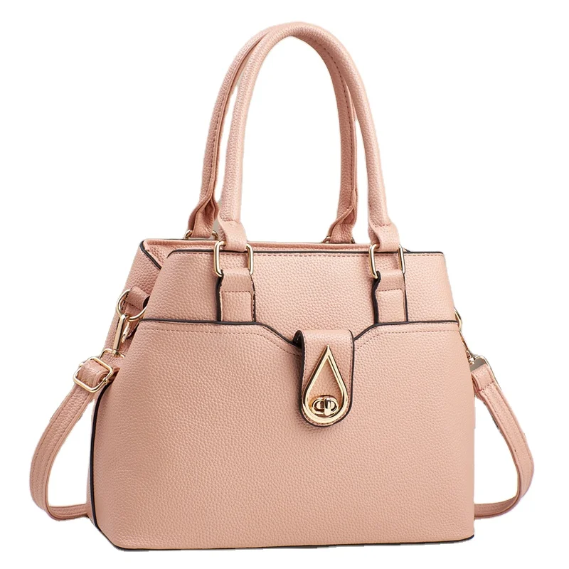 Sac à bandoulière femme goutte d'eau | Cuir PU mode chaîne dégradée – Réf. 19909