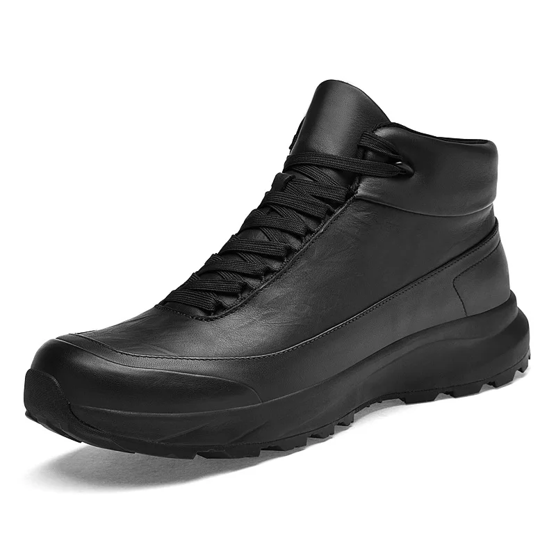 Bottes Hautes Homme Cuir Véritable – Antidérapantes, Respirantes, Toutes Saisons