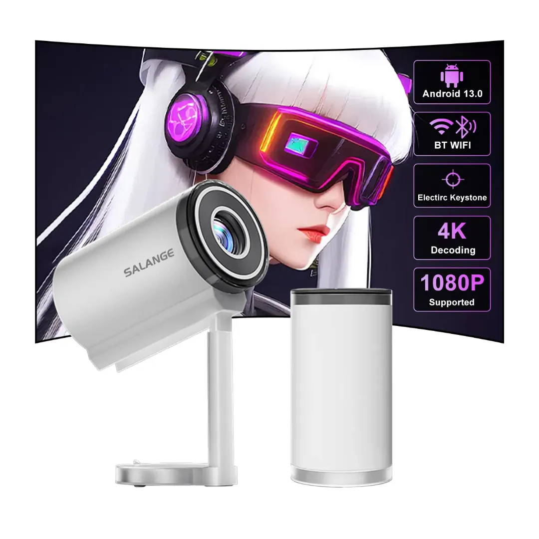 Mini Projecteur Portable Android 13, Full HD 720p, WiFi 6 & Bluetooth, Auto Keystone, 180 Lumens ANS