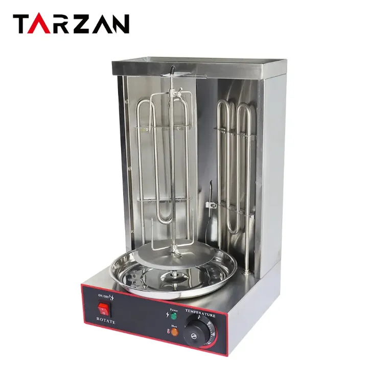 Machine à Shawarma Électrique Professionnelle – Inox, Haute Performance pour Poulet, Viande, Kebab