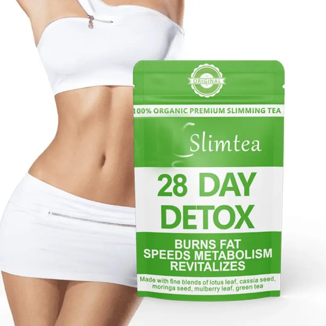 Slimtea Detox 28 Jours – Thé Minceur Naturel pour Brûler les Graisses, Accélérer le Métabolisme et Purifier l’Organisme