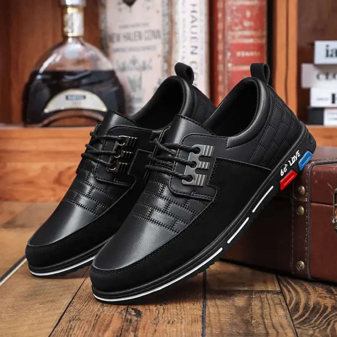 Chaussures en cuir homme grande taille – Semelle souple antidérapante, imperméables et respirantes