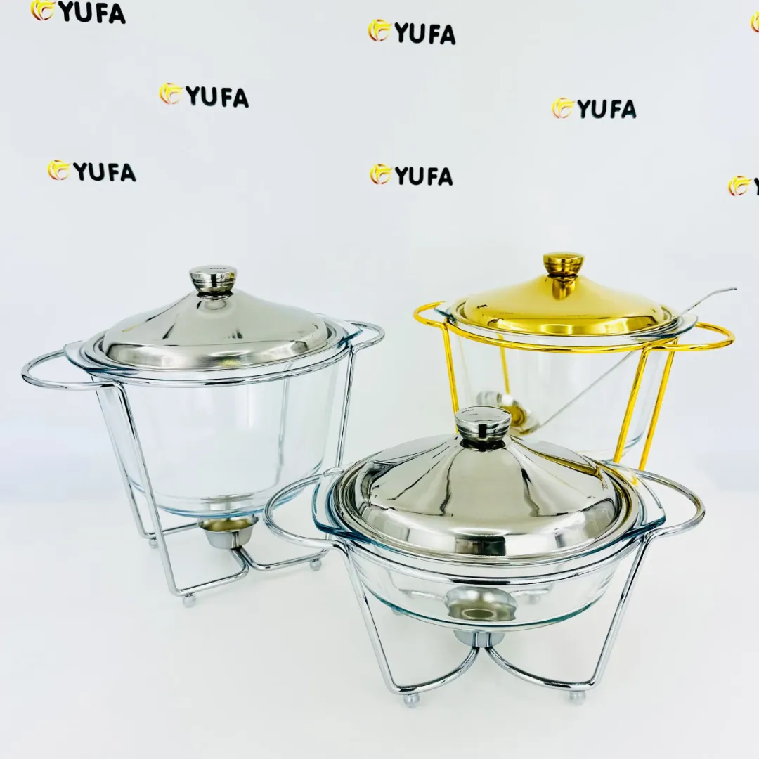 Marmite Chauffante Argentée en Verre 4L - Spécial Soupe et Sauce