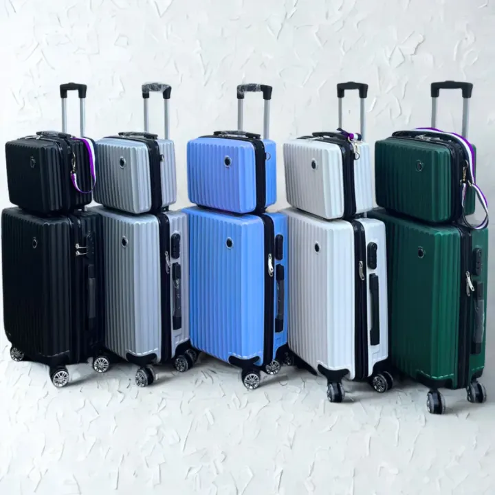 Ensemble de Valises de Voyage 2 Pièces – Valise Cabine + Sac à Dos à Roulettes, Léger et Résistant, Unisexe