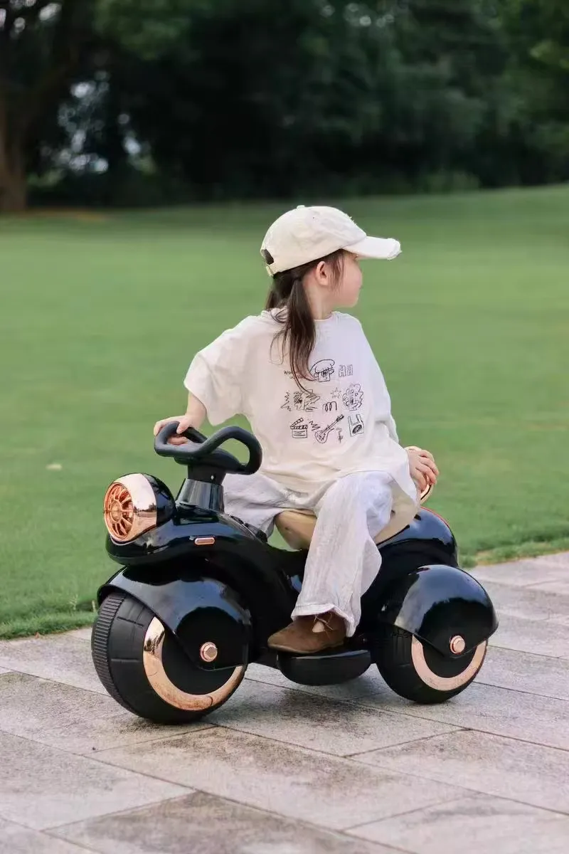 Moto Porteur Enfant 3 Roues – Design Moderne avec Phare Avant